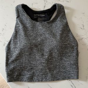 Cropped workout top